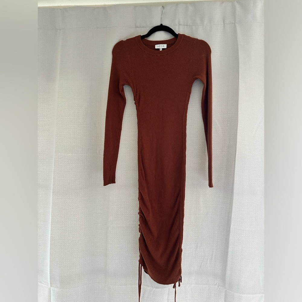 Acoa Ribbed Midi Dress Size M